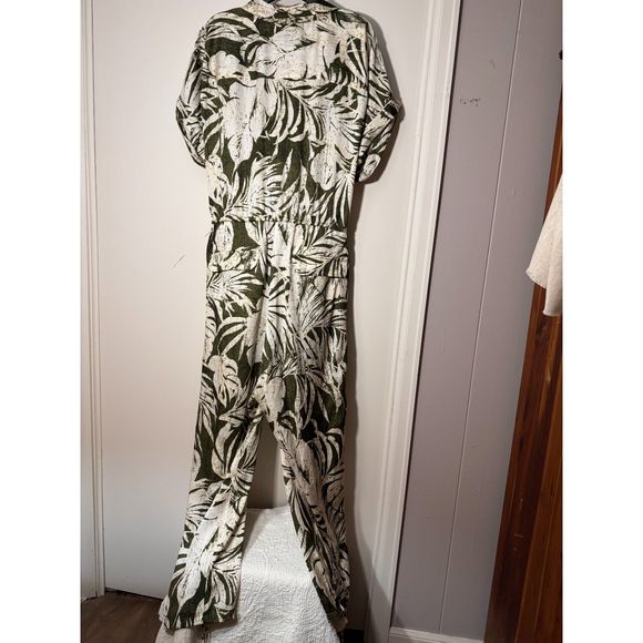 Ralph Lauren Women's Green Palm Leaf Print Jumpsuit Size22W - Picture 7 of 16